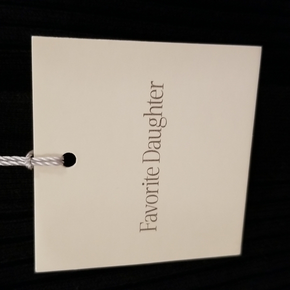 💕FAVORITE DAUGHTER💕 Lena Long Cardigan ~ Black M NWT Ribbed Cotton Cashmere - Picture 14 of 16